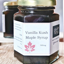 Load image into Gallery viewer, McC Organic ~ infused vanilla kush maple syrup