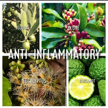 Load image into Gallery viewer, McC Organic ~ essential oil & crystal roller ~ anti inflammatory