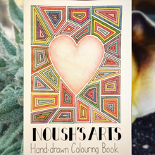 Load image into Gallery viewer, Noush's Arts & Crafts ~ hand drawn colouring book 1