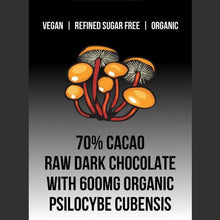 Load image into Gallery viewer, Organic CannaConfectioner ~ dark chocolate microdose mushroom bar