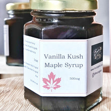 Load image into Gallery viewer, McC Organic ~ infused vanilla kush maple syrup
