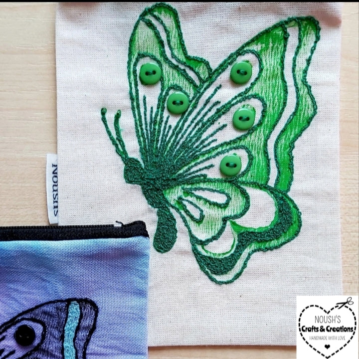 Noushs Arts & Crafts ~ Pandora's butterfly purse
