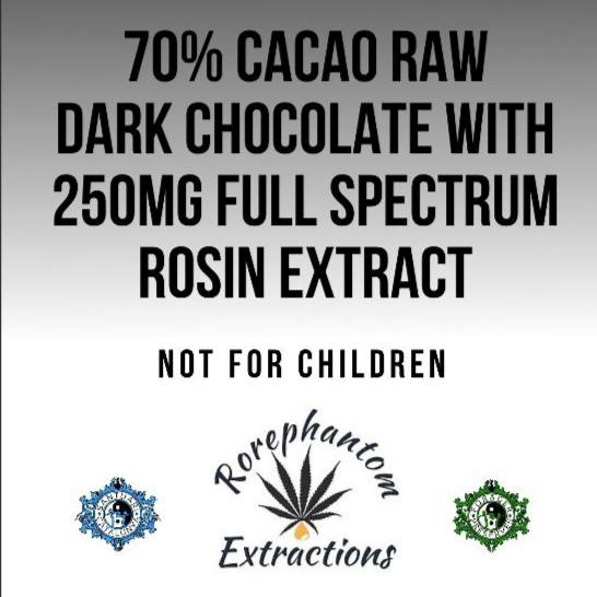 Organic CannaConfectioner ~ dark chocolate rosin bar