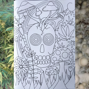 Noush's Arts & Crafts  ~ psychedelic stoner colouring book