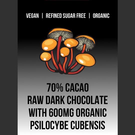 Organic CannaConfectioner ~ dark chocolate mushroom bar