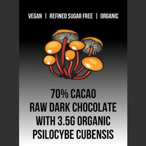 Organic CannaConfectioner ~ dark chocolate mushroom bar