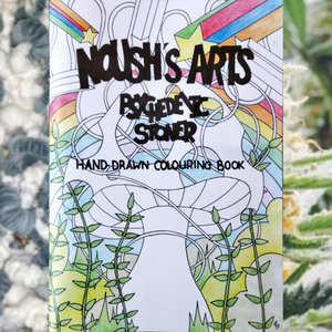 Noush's Arts & Crafts  ~ psychedelic stoner colouring book